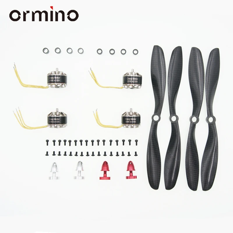 Ormino 1 комплект 2208 kv1330 бесщеточный двигатель CW CCW 8045 карбоновое волокно пропеллер RC
