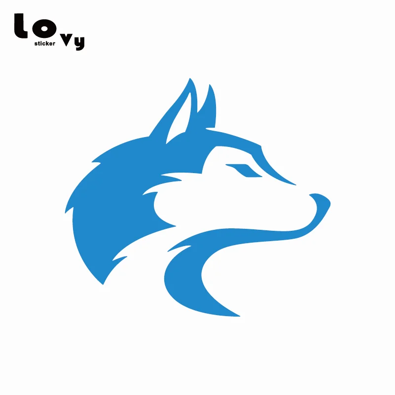 Виниловая наклейка для автомобиля Husky мультяшная собака украшение на заднее окно