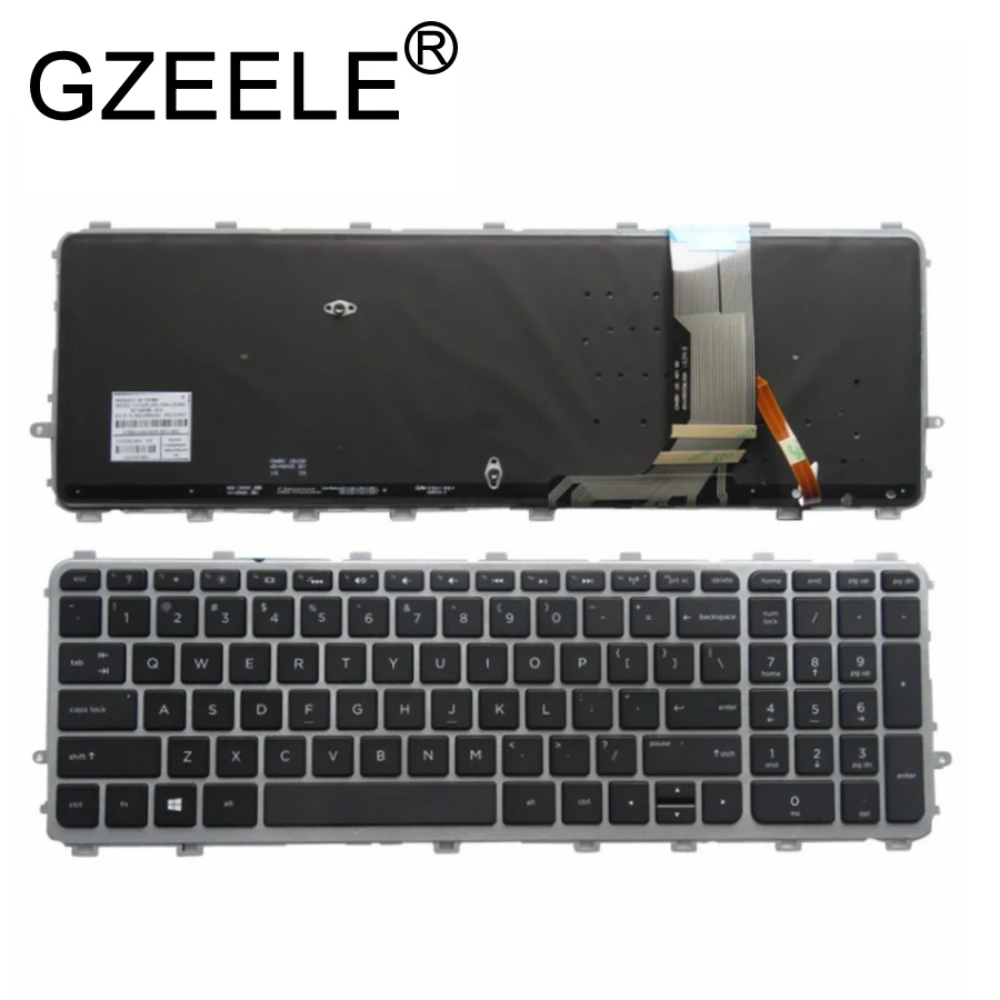 Новая английская клавиатура GZEELE с подсветкой для HP ENVY 17t j000 15 j000ea j003la 6037B0082701 720244 161