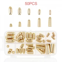 50pcs durable bullet shape copper fishing sinkers 1 8g 3 5g 5g 7g 10g fishing lure bait additional weight lead sinkers