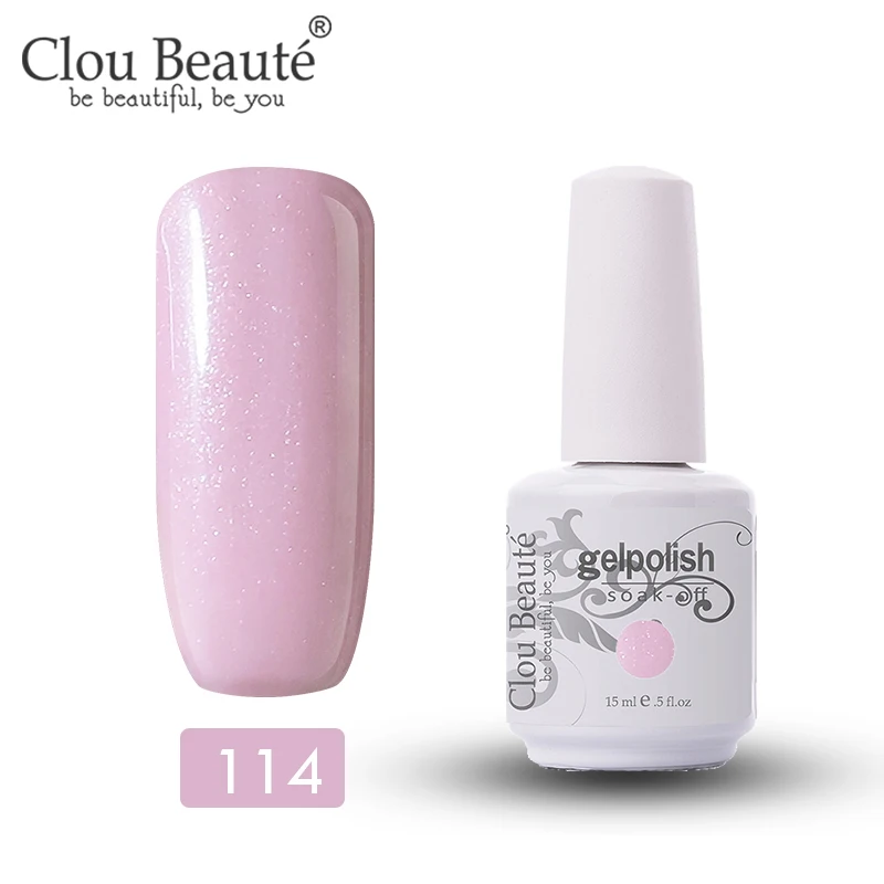 11114 Clou Beaute замачиваемый эмалированный Гель-лак 375 цветов УФ-гель для ногтей лак гель лак Полупостоянный гибрид ногтей искусство 15 мл - Цвет: 11114