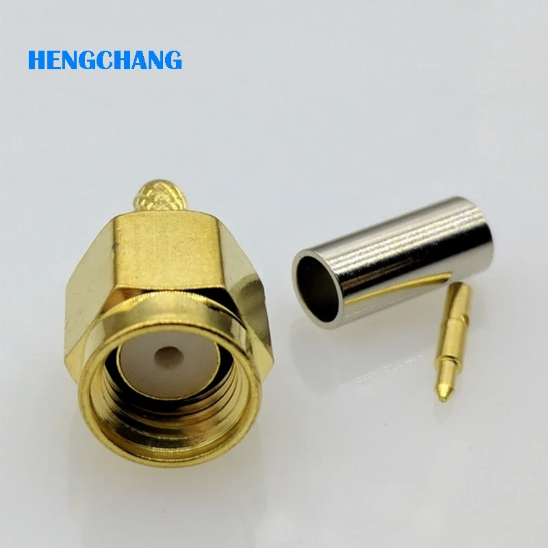 SMA Штекерный разъем обжимной RF для 50 1 5 RG174 RG316 LMR100 коаксиальный кабель 10 шт .|connector