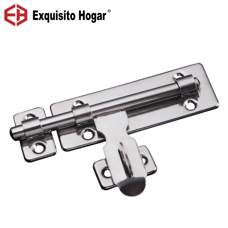 Thick Stainless Steel Anti-Theft Door Lock Bolt Two-Way Pin Ming Toilet Buckle Around Hardware With Screws | Обустройство дома