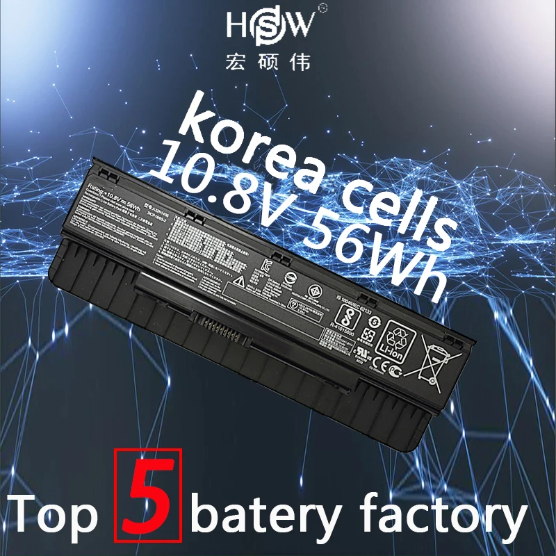 HSW Аккумулятор для ноутбука A32N1405 Asus G551 G551J G551JK G551JM G771J G771JK N551J N551JW N551JM N551Z N551ZU|battery for