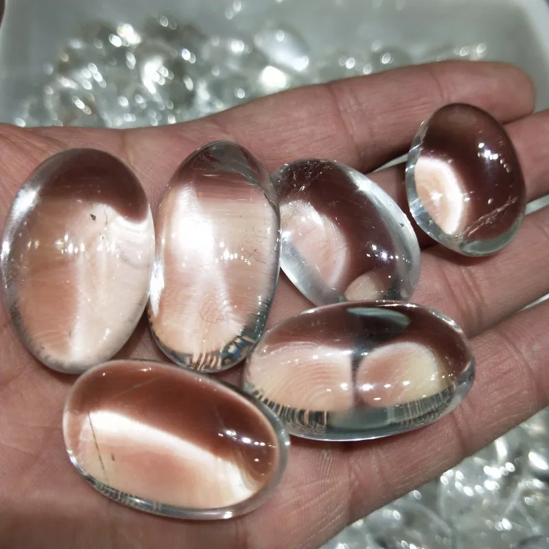 6pcs natural clear quartz crystal Gravel stones crystals specimen reiki healing Rock minerals fish tank home Decoration 30-40mm | Дом и сад