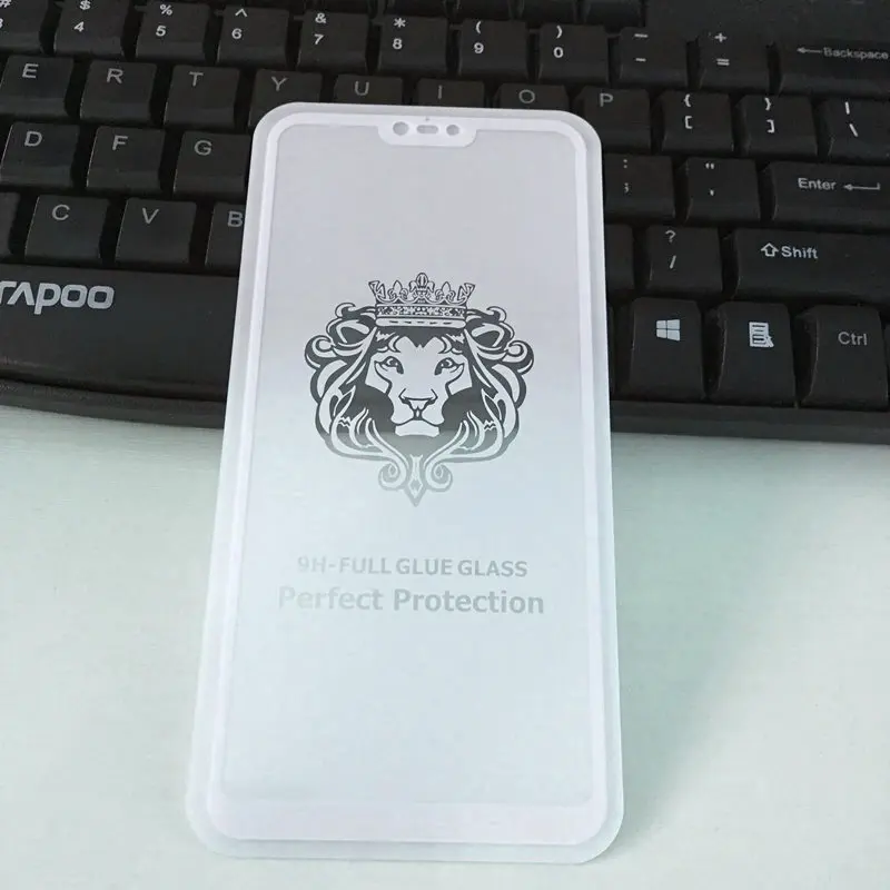 5D полное клеевое покрытие закаленное стекло Xiaomi Mi 8 Lite Защитная пленка для экрана
