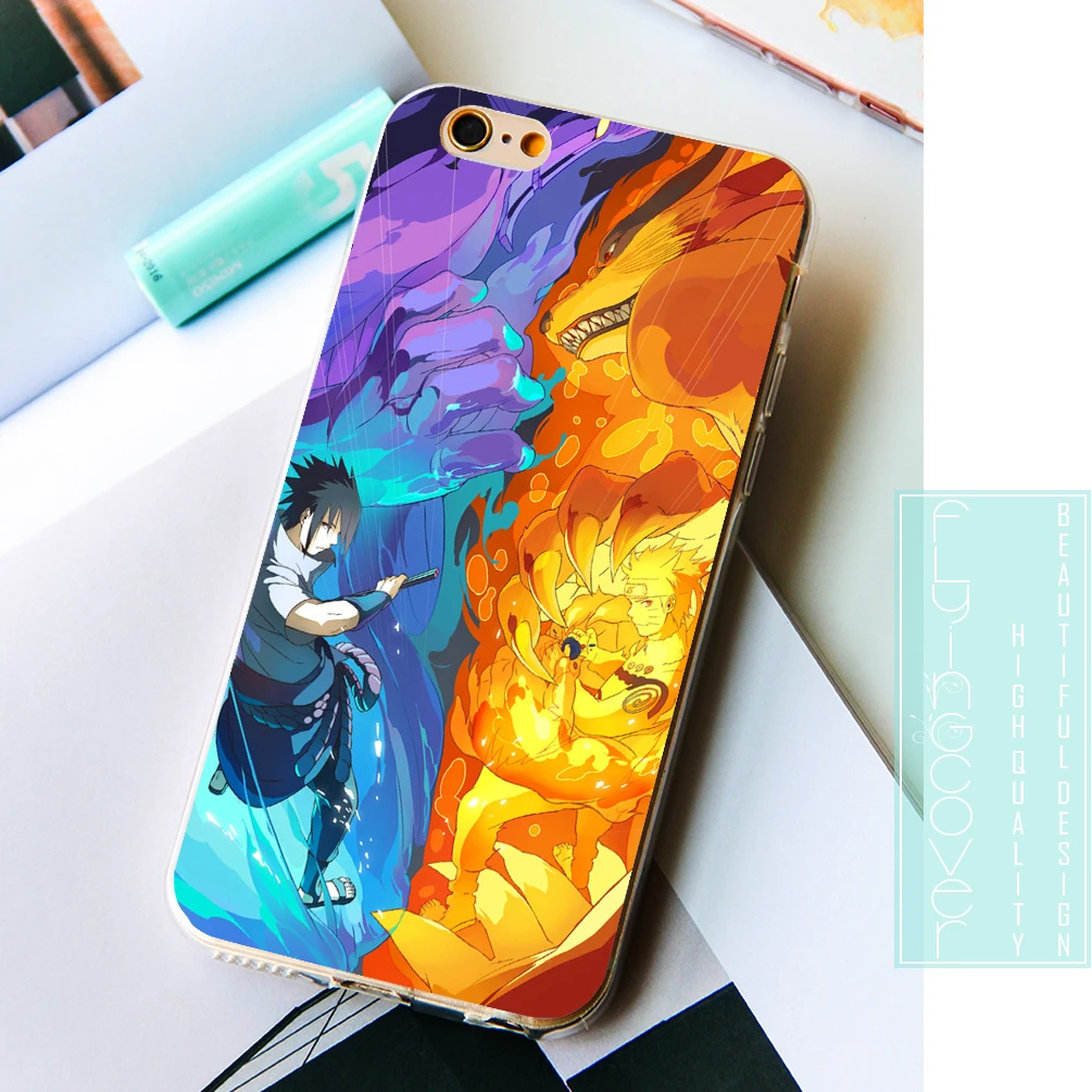 Fundas Sasuke Наруто прозрачные мягкие силиконовые чехлы для телефонов iPhone XS Max XR X 7 8 6 S