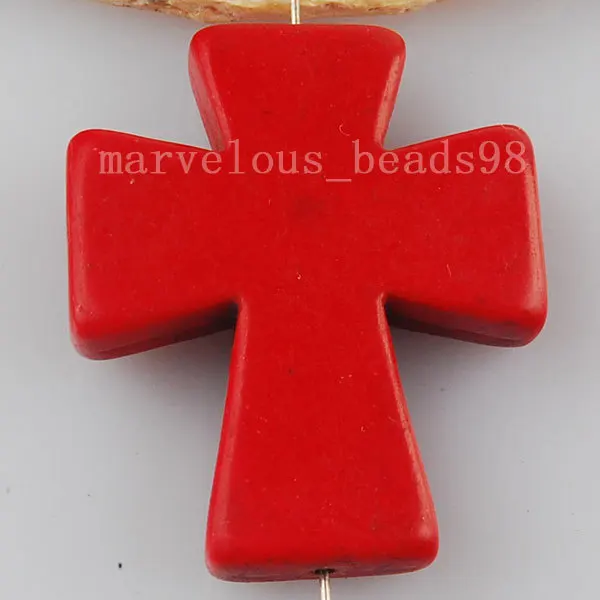 Free Shipping Beautiful jewelry 30x36mm Howlite Cross Pendant Art Wholesale WB221 | Pendants