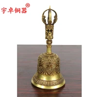 yu zhuo bronze copper head hand method of esoteric buddhism magic copper bell bell home utensilsroom art statue
