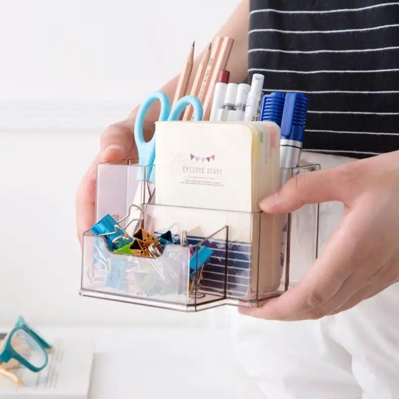 Семейная коробка для хранения настольный органайзер держатель ручек офисные