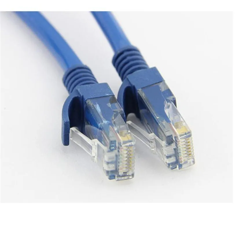 Синий Ethernet Интернет LAN CAT5e сетевой кабель для компьютера модемного