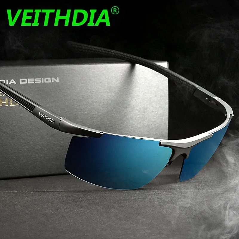 VEITHDIA HD мужские брендовые дизайнерские поляризованные солнцезащитные очки для вождения, очки, очки из алюминиево-магниевого сплава, oculos de sol, аксессуары 6588