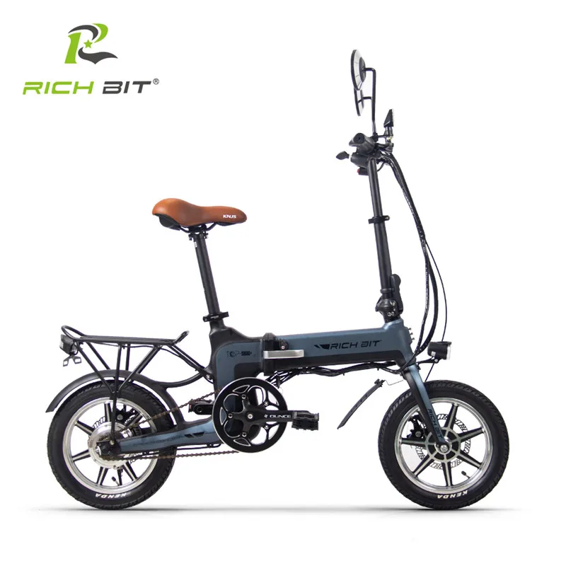 RichBit RT 619 14 дюймовый складной электрический велосипед 36 в 250 Вт 10 2 Ач литиевая
