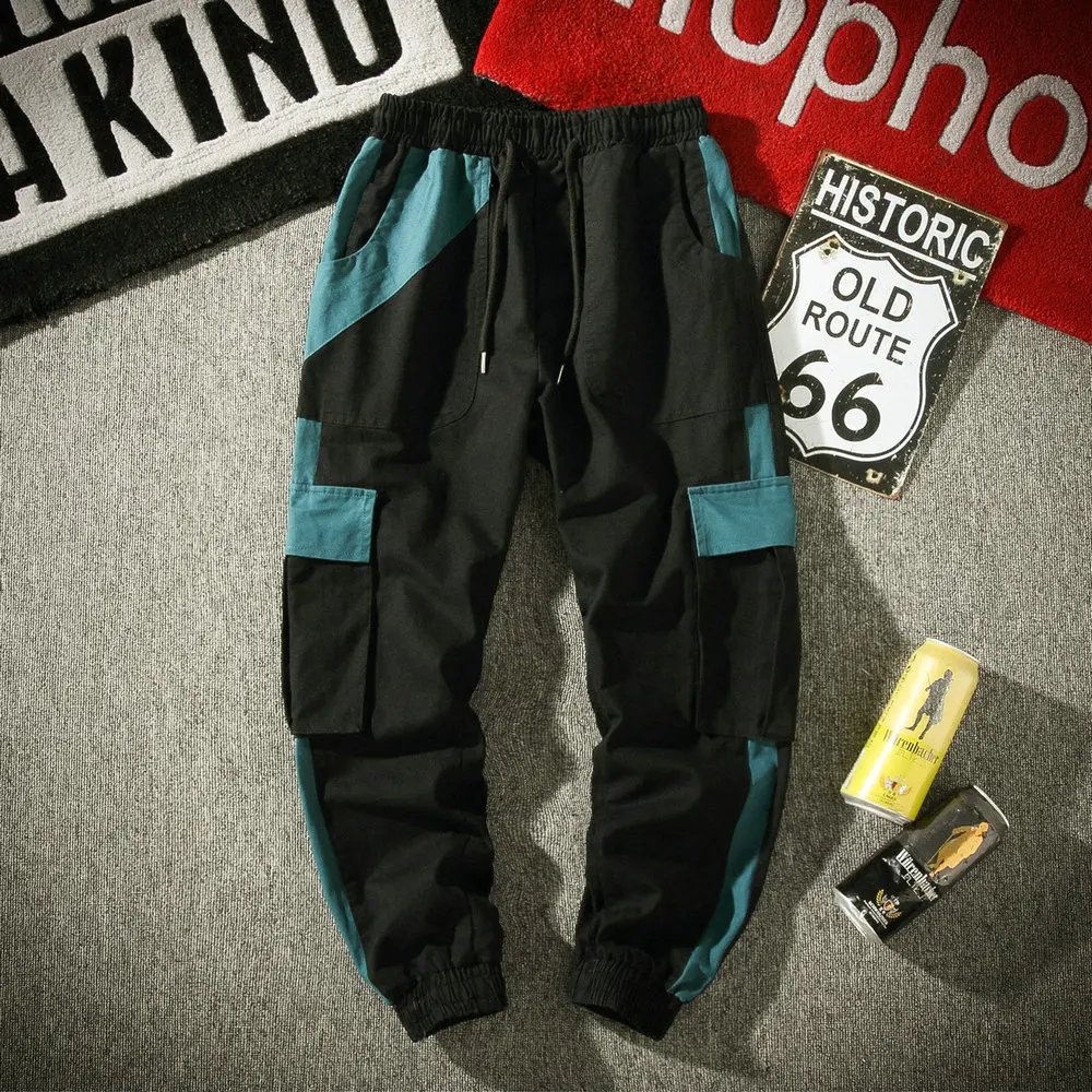 

New Arrivals Fashion Mmen Streetwear Sweatpants Multi-pocket Hip Hop Casual Joggers Drop Shipping ABZ341