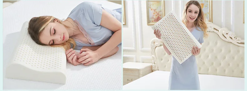 50x30 см, натуральная латексная подушка для сна, постельные принадлежности, подушка для массажа шеи, для здоровья, для шеи, для ухода за головой, подушка с памятью, U1174