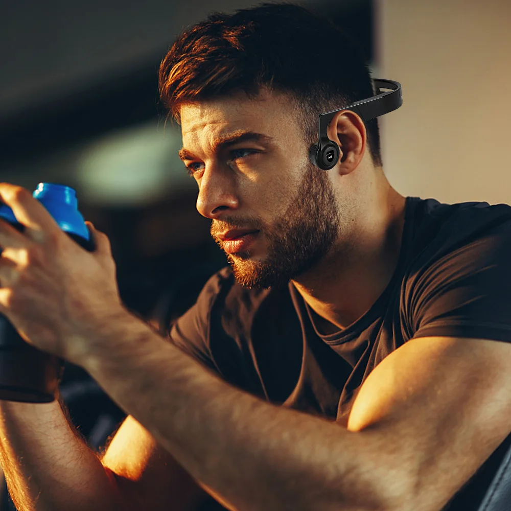 Беспроводные наушники ALWUP Bluetooth костная проводимость Спортивная стереогарнитура