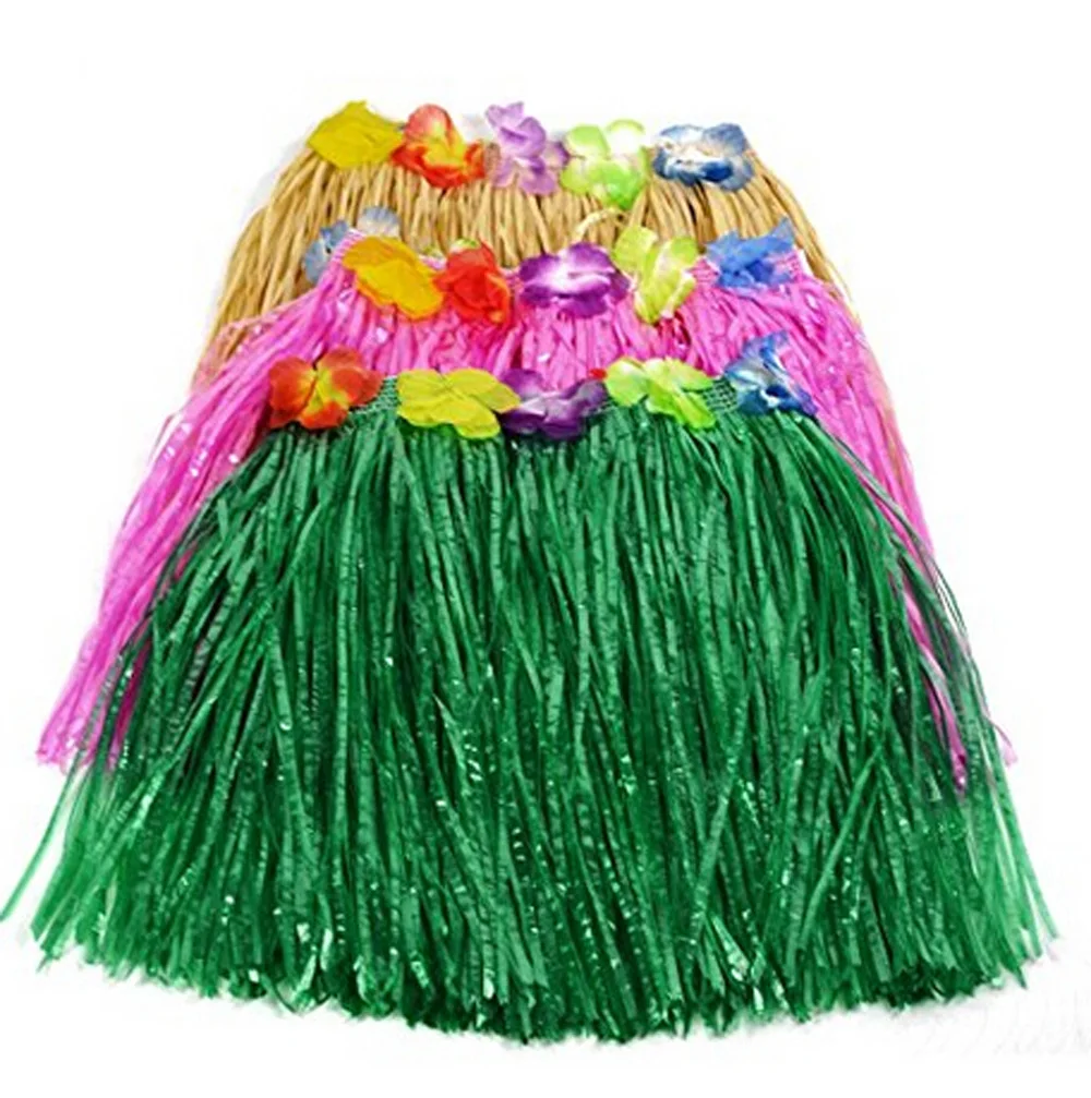 6 шт. взрослых короткие хула юбка Гавайские партии Аксессуары поставляет платье