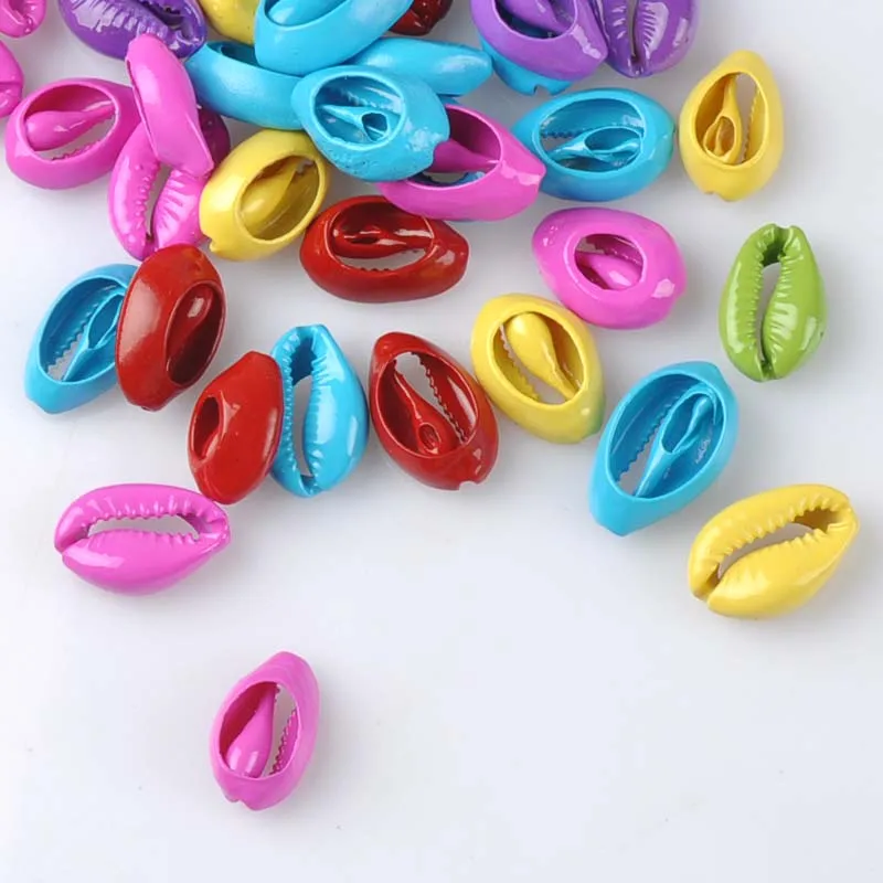 21 25 мм Разноцветные Бусины из натуральной раковины для самостоятельного