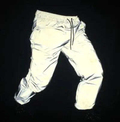 Pants Полосатая Светоотражающая куртка с капюшоном для мужчин/женщин осенние флуоресцентные мужские куртки и пальто повседневная верхняя одежда ветровка XXL - Цвет: Pants