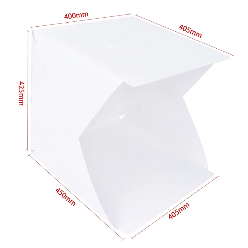 fosoto mini Folding Lightbox Photography Softbox LED Light Soft Box Camera Photo Studio Back&white ground Lighting Kit | Электроника
