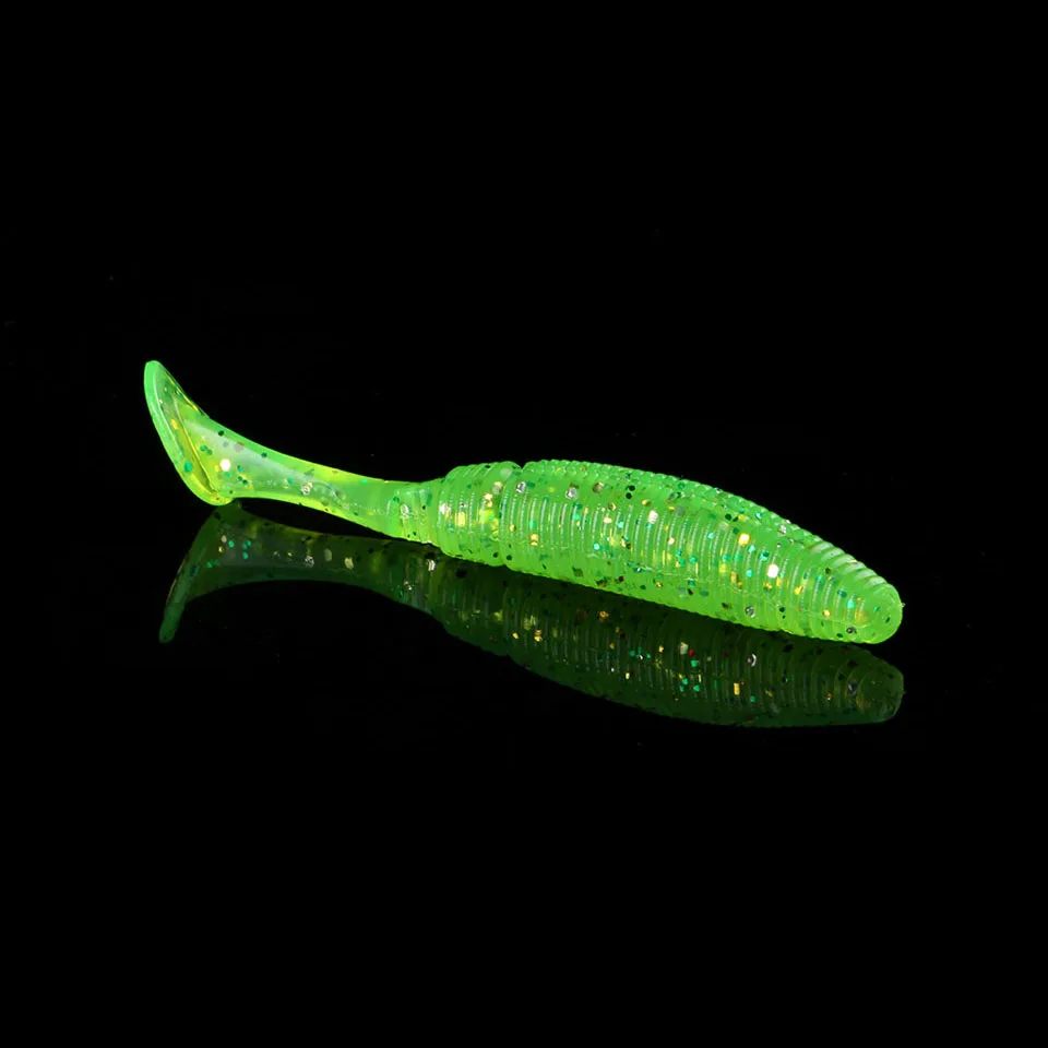 WALK FISH мягкая рыболовная приманка с Т образным хвостом 6 шт./лот 4 г 75 мм воблер