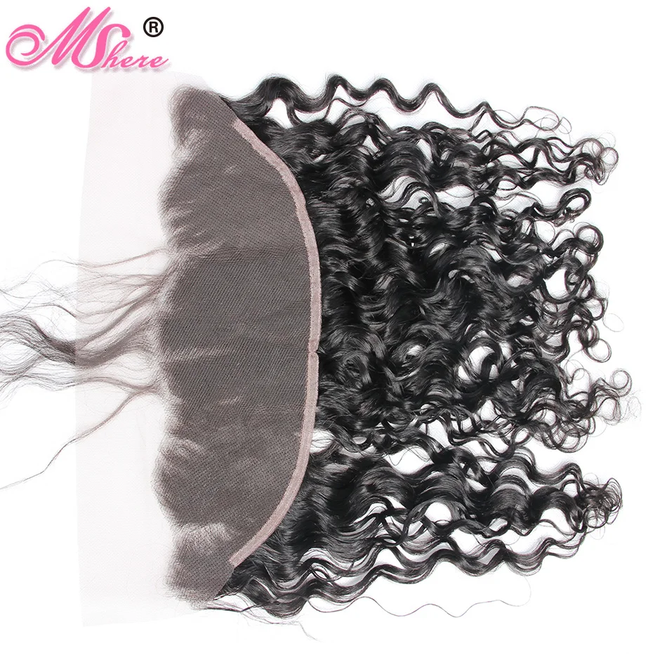 Предварительно выщипанные перуанские Волнистые кружевные фронтальные с