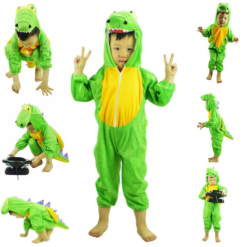 Children's Crocodile Costumes Halloween Cosplay Activity Show Animal Dinosaur Dance For Girls Boys | Детская одежда и обувь