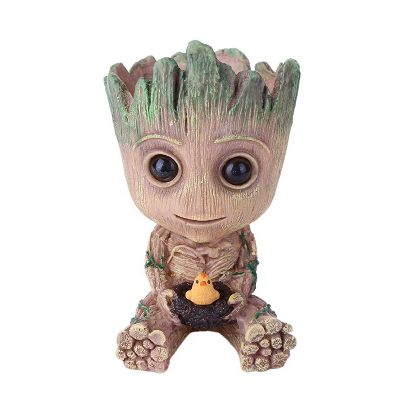 Маленький Грут модель игрушки Творческий Groot держатель ручки фильм анимация