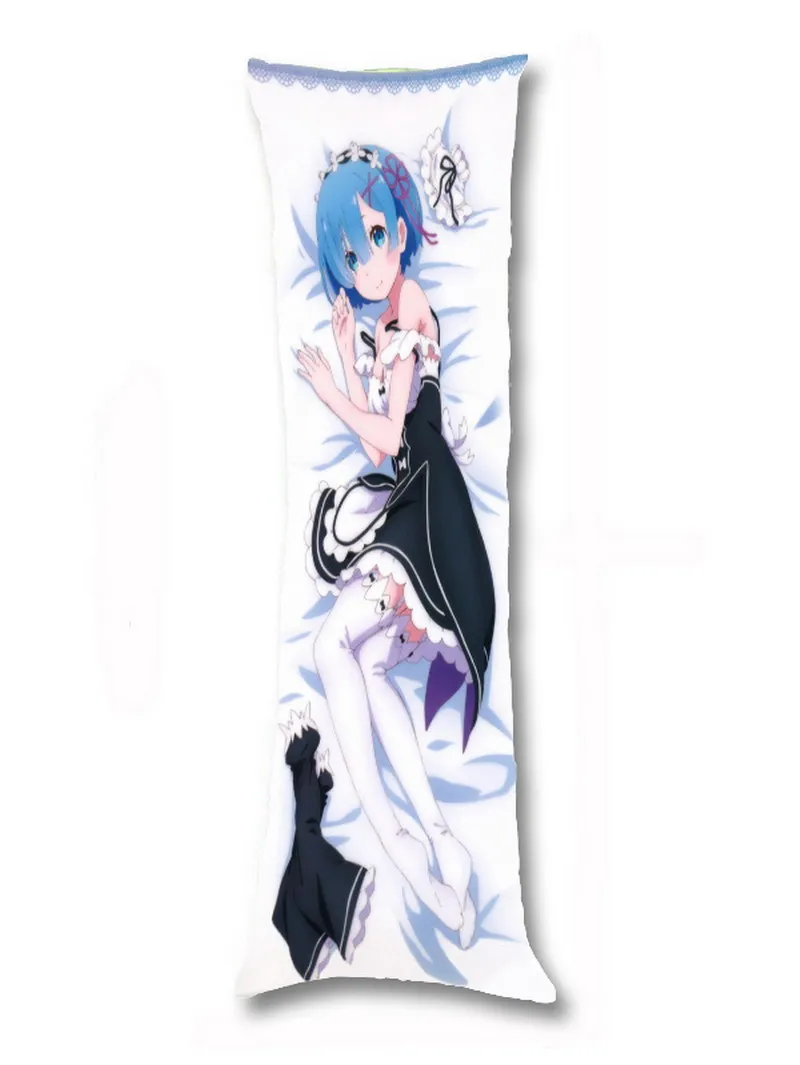 Домашний текстиль Re:ZERO Anime Rem полиэстер/Микрозамша/2WT 2way 80*35 см односторонний чехол