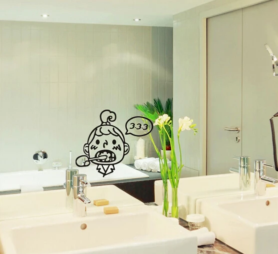 Милые кавайные кисточки съемные наклейки на стену для детской комнаты Детская