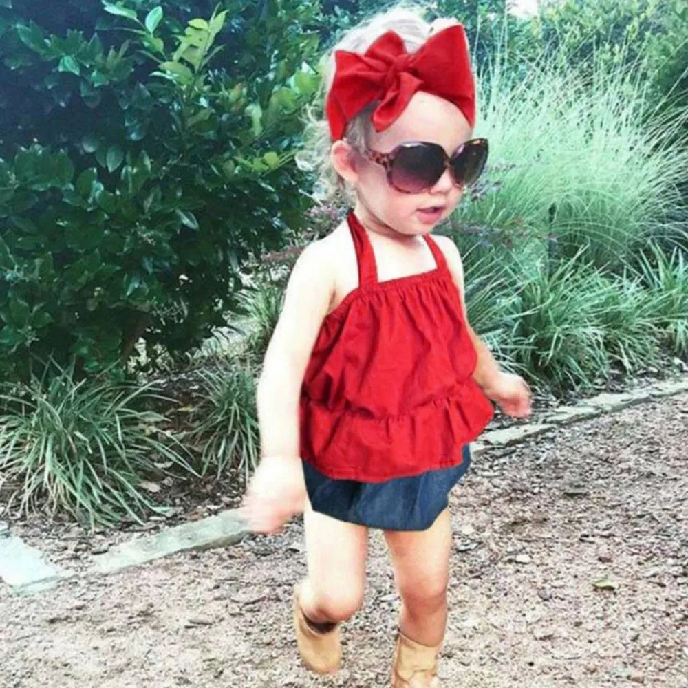 Летняя Новинка 2018 жилет без рукавов для маленьких девочек однотонный