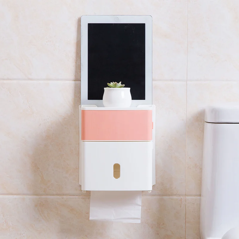 Водостойкая коробка для туалетной бумаги бесплатный поднос столовые приборы