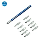 Металлический нож для скальпеля нескользящий резак гравировальные ремесленные ножи лезвий BGA инструмент для удаления чипа для телефона ноутбука ручной инструмент для ремонта печатных плат