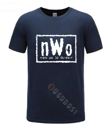 Мужская черная футболка WCW борьбе NWO New World Ink Wolfpac мужские Брендовые топы одежда