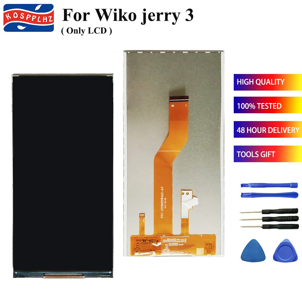 Оригинальный ЖК дисплей KOSPPLHZ протестированный для Wiko Jerry 3 кодирующий