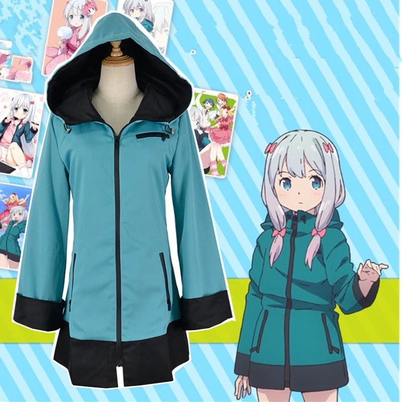 Новый японский аниме &quotEromanga Sensei&quot Izumi Sagiri зеленый костюм косплей пальто + пижамы