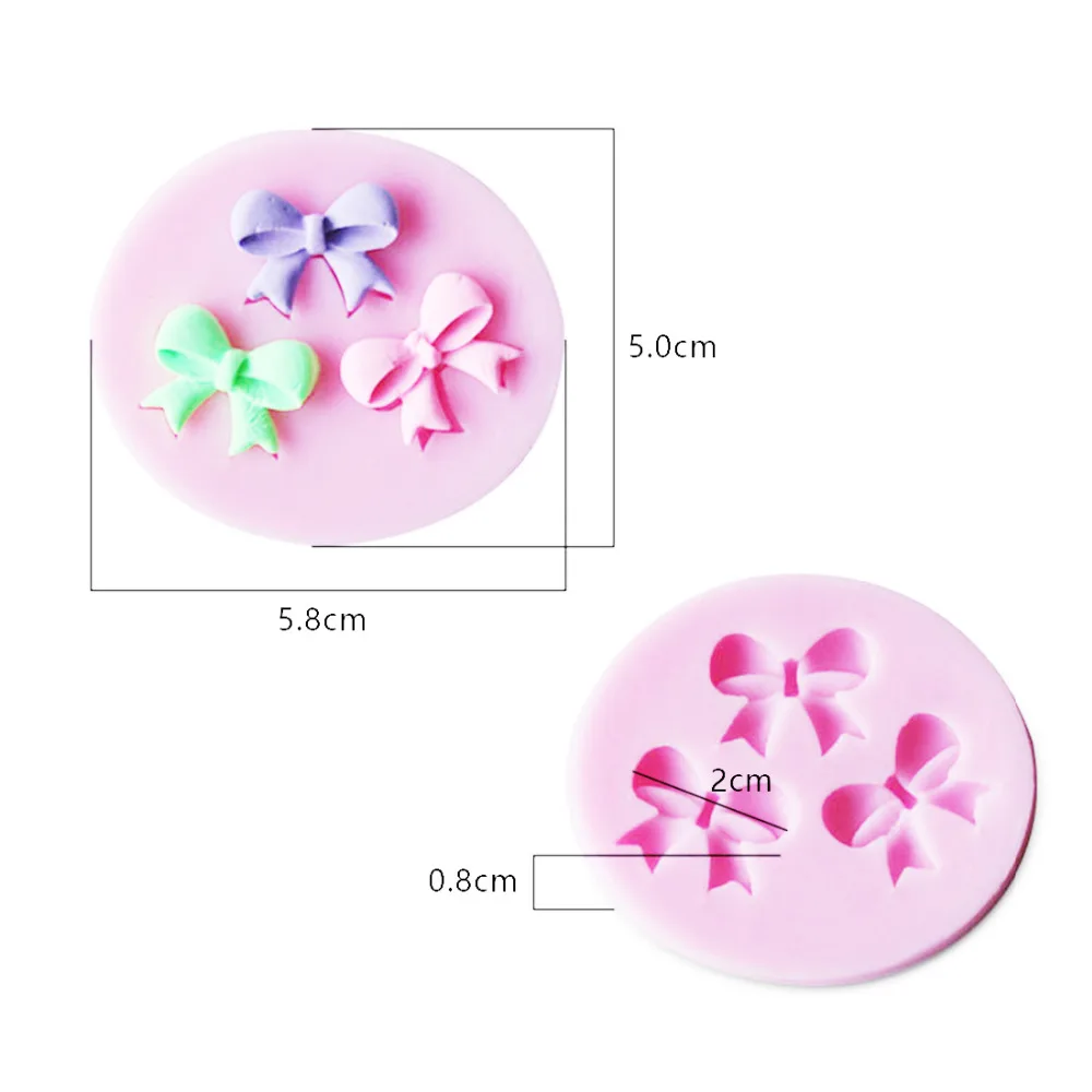 Силиконовая форма для торта цветок с бантиками 3D помадки инструмент украшения