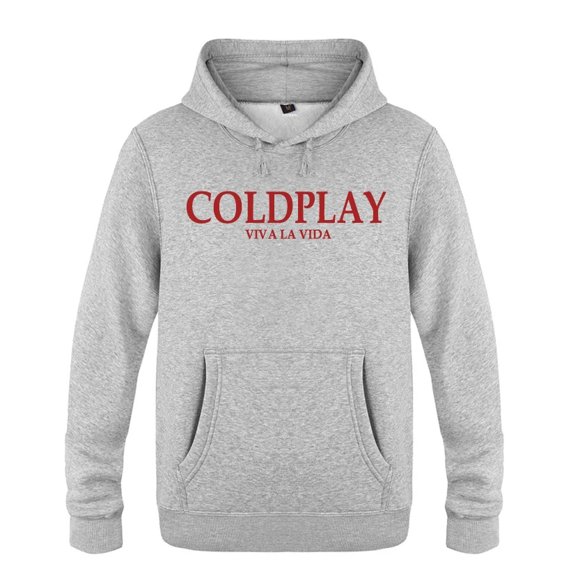 Свитшот Viva la vida - COLD PLAY Coldplay мужской рок 2018 Мужской флисовый пуловер с капюшоном