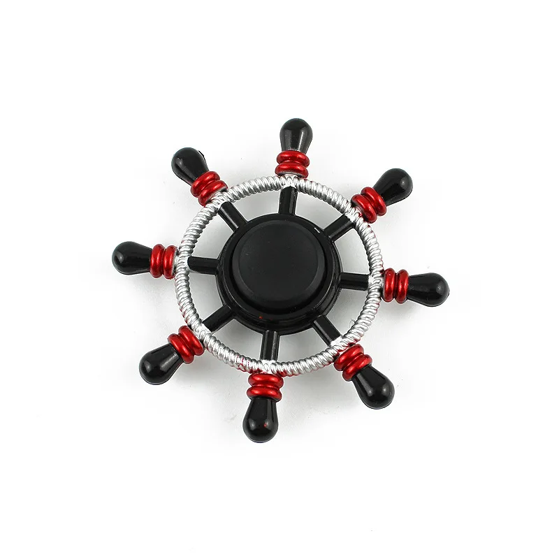 Старый капитан Непоседа Спиннер ручной Spiner металл черный вращение пальцами для