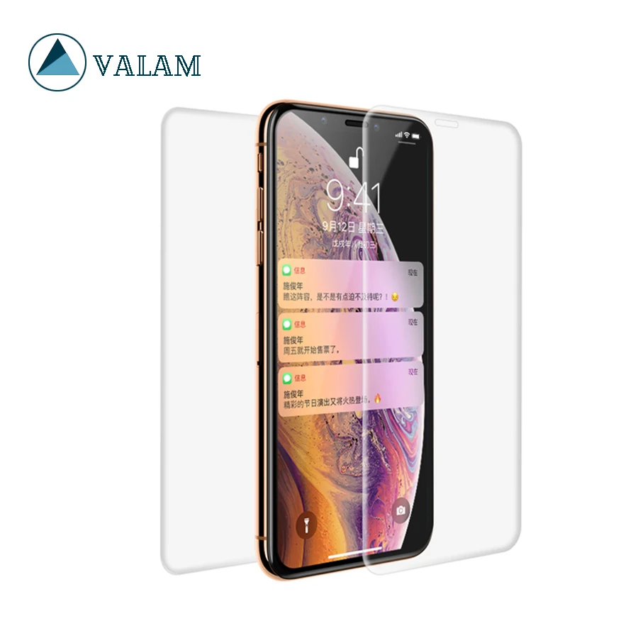 VALAM высокотехнологичная защитная пленка на весь экран для iPhone X XS XsMax заднюю