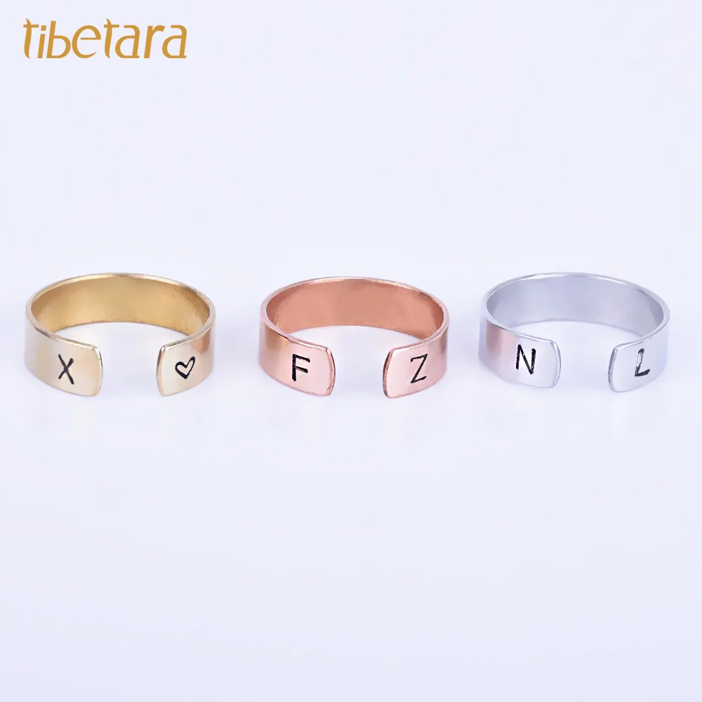 Кольцо с ручной печатью именное кольцо регулируемые персонализированные