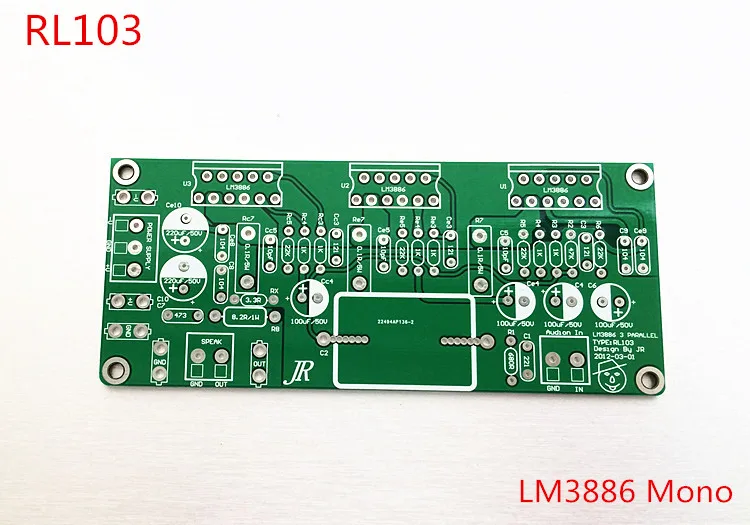 Плата PCB только три параллельных lm3886 3 параллельный моно усилитель плата