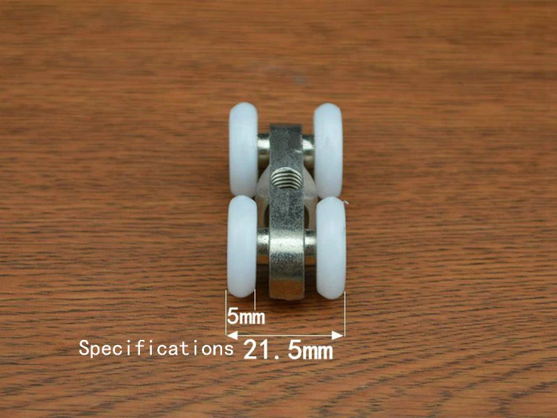 8 штук душевая стеклянная раздвижная дверь фитинги подвесной маленький шкив