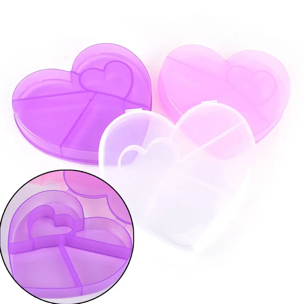 Портативная коробка с 5 сетками прозрачная пластиковая для ювелирных изделий в