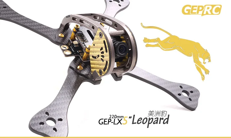 

New Hot GEPRC GEP LX Leopard LX4 LX5 LX6 195mm 220mm 255mm 4mm Arm FPV Racing Frame Kit Combo With PDB 5V 12V For RC Multicopter