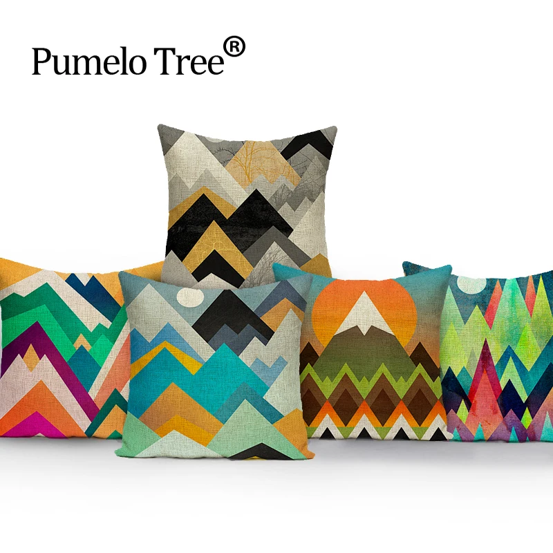 Абстрактные декоративные подушки с геометрическим рисунком|african pillows|ethnic cushionspillow