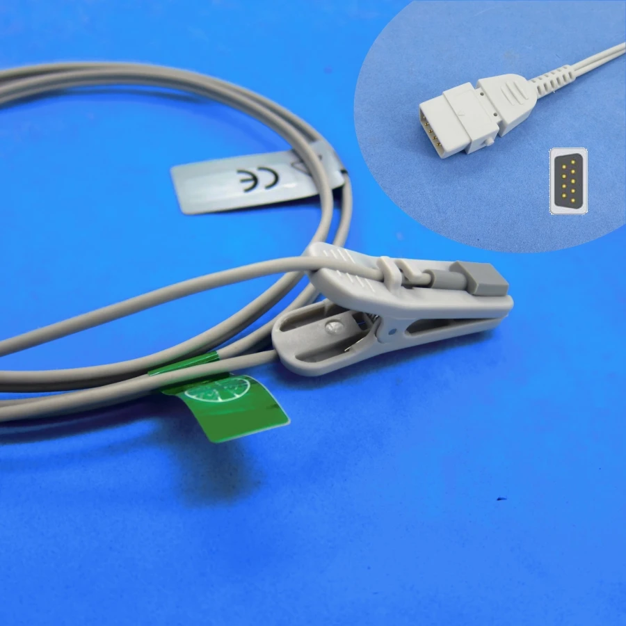 

Long cable adult ear clip spo2 sensor for BCI 3300 3401 patient monitor