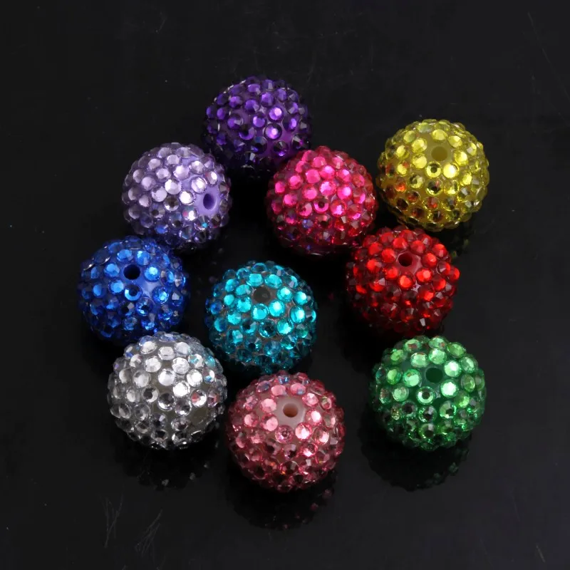 OYKZA Коренастый Смолы без ab Стразы бусины для ребенка модные ювелирные ожерелья 20