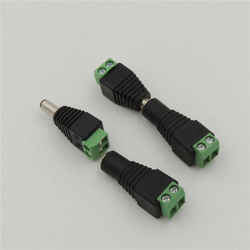

4 sets DC Power (4pcs Female +4pcs Male) 5.5mm x 2.5mm Adapter for CCTV Camera