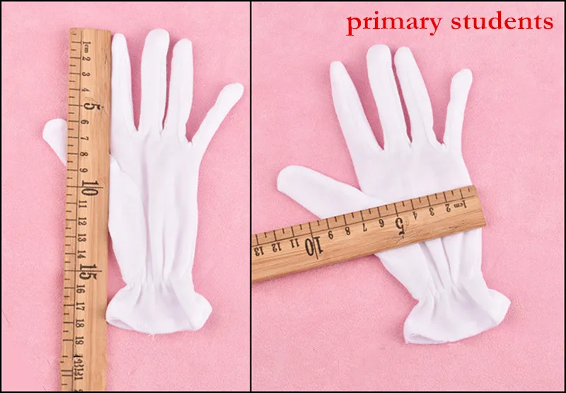 Adults Children White Cotton Gloves Boy Girl Kindergarten Dance Performance Carnival Party Dress Halloween Christmas|performance gloves|supplies